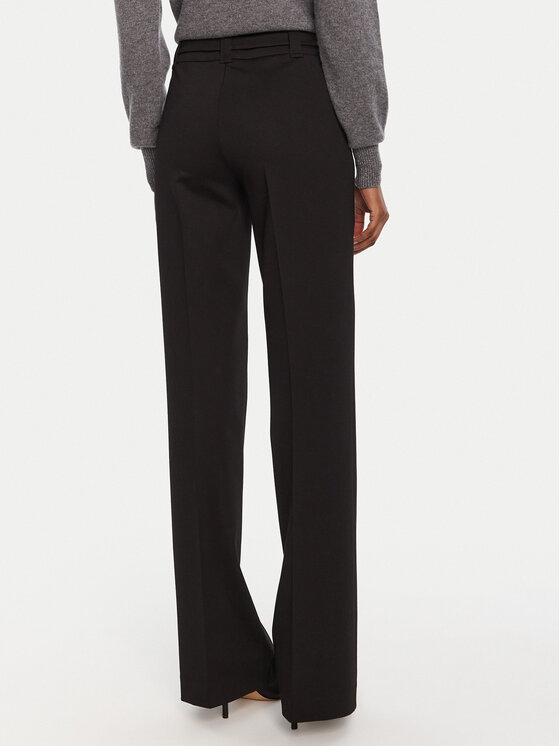 TWINSET TWINSET Παντελόνι υφασμάτινο 252TP2602 Μαύρο Flare Fit