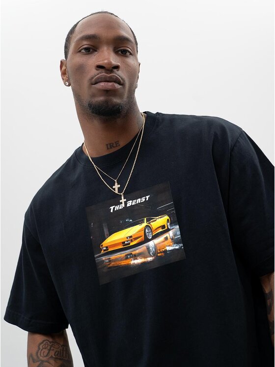 MyStars MyStars T-Shirt 130501 Czarny Oversize