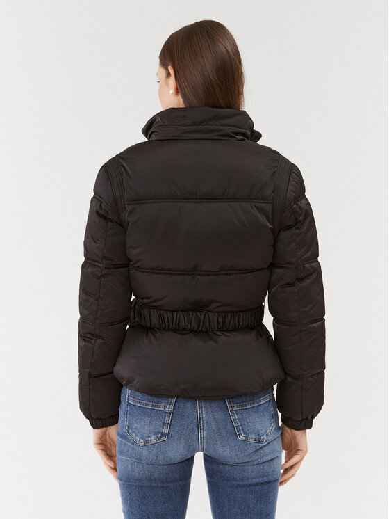 Guess Guess Μπουφάν χειμωνιάτικο Lucia W3BL19 WEX12 Μαύρο Regular Fit