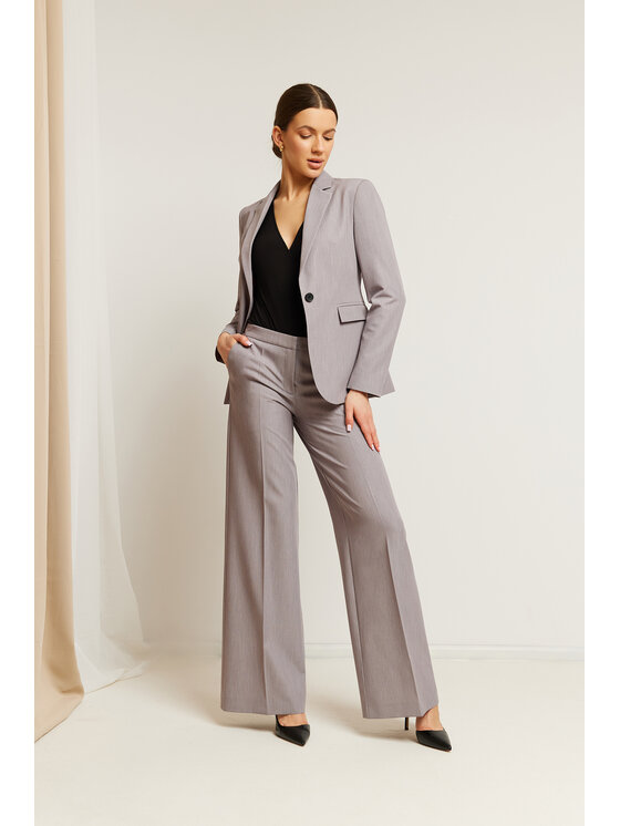 Stylove Stylove Spodnie materiałowe S311 Szary Regular Fit