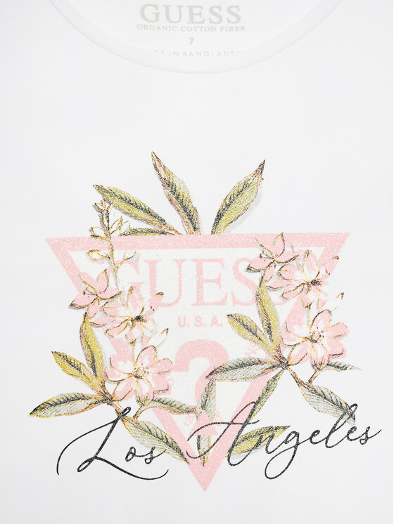 Guess Guess Majica J4BI25 J1314 Bela Regular Fit