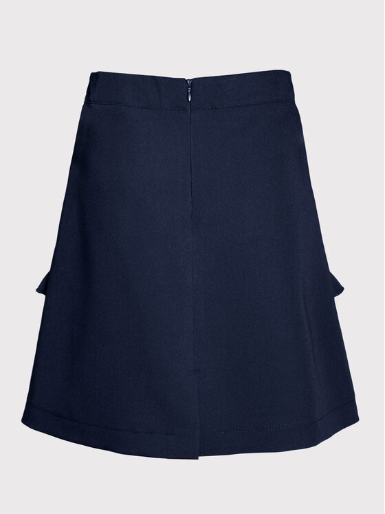 SLY SLY Spódnica 3S-303B Granatowy Comfortable Fit