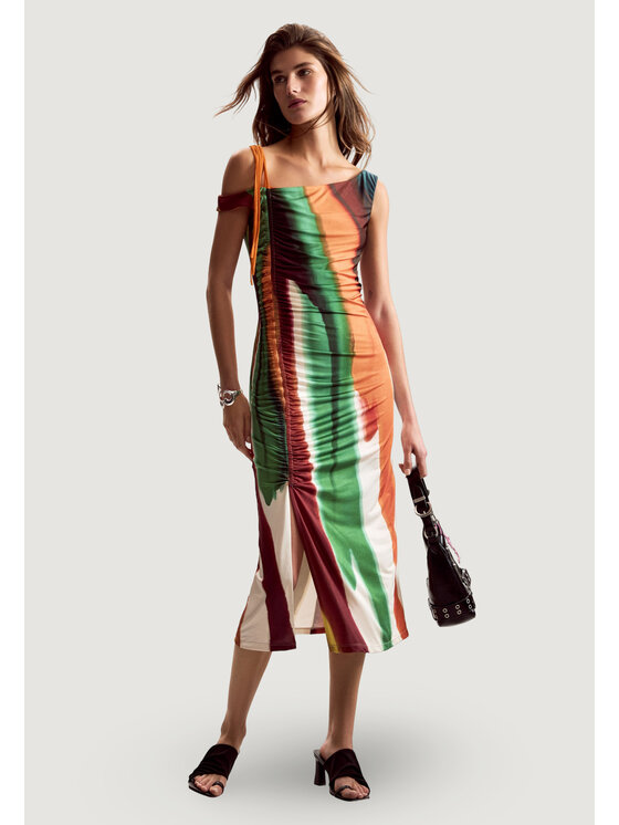 Desigual Desigual Igapäevane kleit VEST_PAINT_LACROIX Oranž Iconic Fit