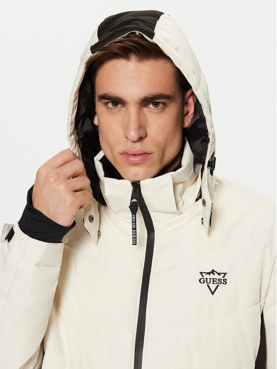 Guess Guess Slidinėjimo striukė M4PL3U WH0K0 Écru Regular Fit