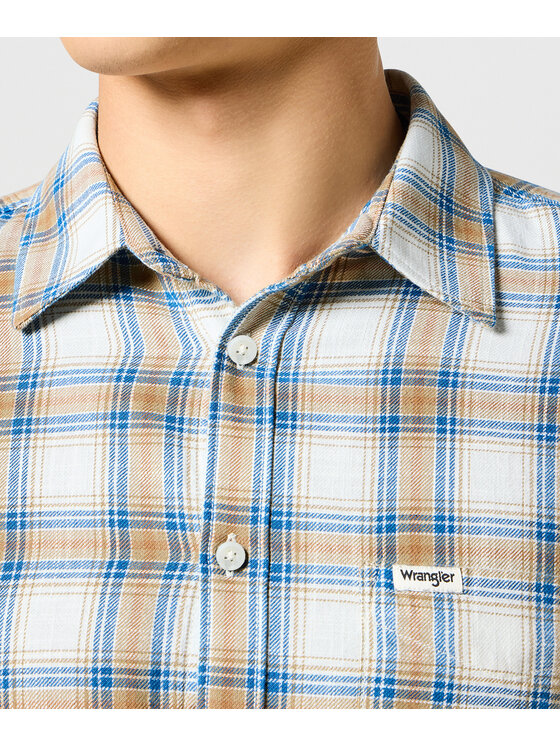 Wrangler Wrangler Koszula 112357227 Biały Regular Fit