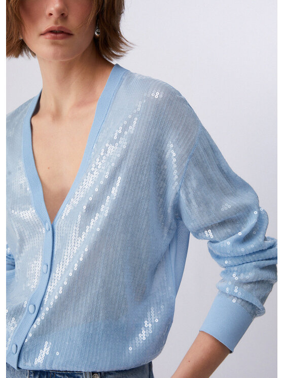 Liu Jo Liu Jo Kardigan WA6530MA68RP9377 Fioletowy Regular Fit