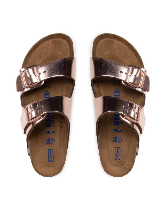 Birkenstock Birkenstock Papucs Arizona Metallic 0952093 Rózsaszín