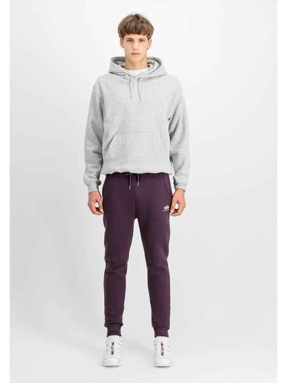 Alpha Industries Alpha Industries Joggery Basic Small Logo Jogger Fioletowy Slim Fit