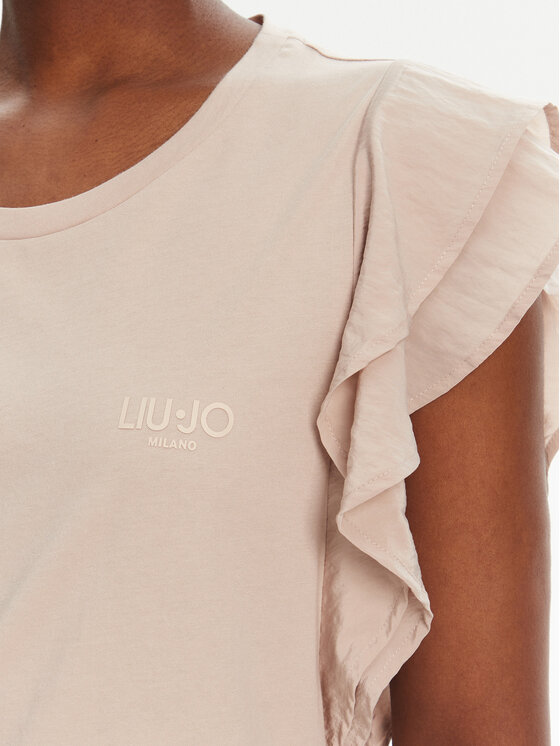 Liu Jo Sport Liu Jo Sport Тишърт TA5178 J5904 Бежов Regular Fit