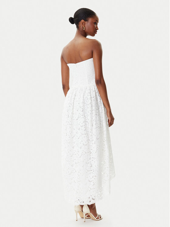 Bardot Bardot Koktejlové šaty Felicidad Strapless 59843DB Biela Regular Fit