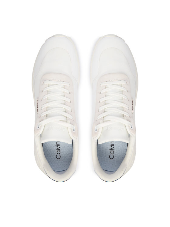 Calvin Klein Calvin Klein Sneakersy Eva Runner Lace Up Mat Mix YW0YW02016 Biały