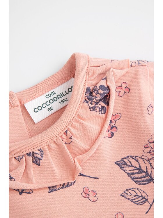 Coccodrillo Coccodrillo Body dziecięce ZC4112102FGN-033 Różowy Regular Fit