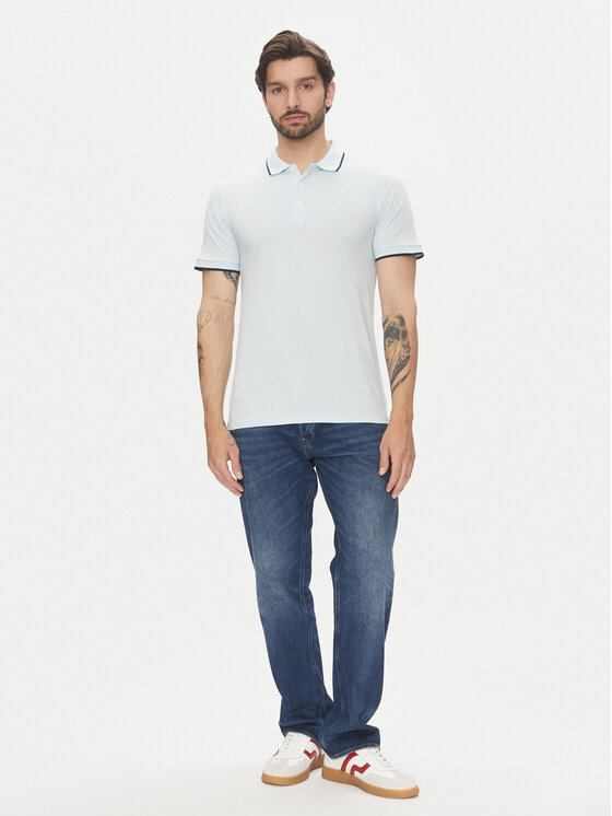 Lindbergh Lindbergh Поло 30-404010 Голубий Relaxed Fit