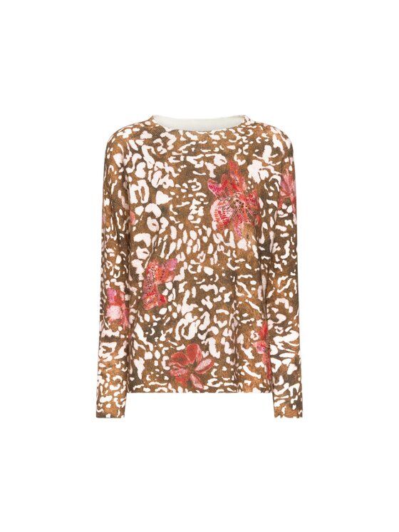 Elena Mirò Elena Mirò Maglione M467Z100633N0S1 Marrone Boxy Fit