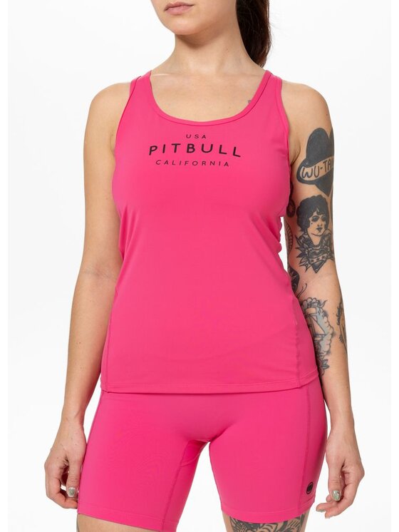 PITBULL PITBULL Koszulka techniczna AVENIDA Różowy Regular Fit