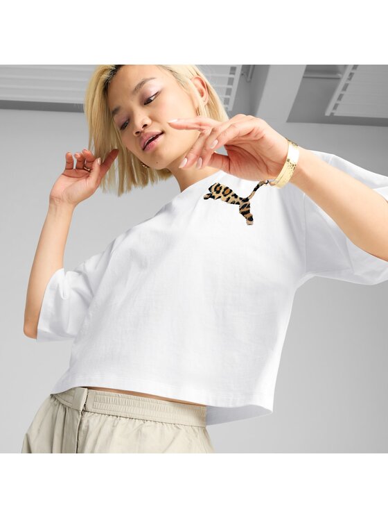 Puma Puma T-Shirt 632337 Biały Regular Fit