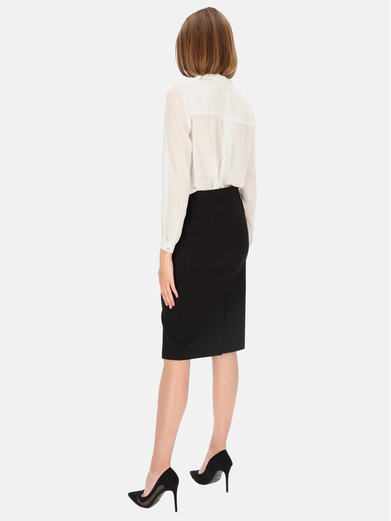 Potis & Verso Potis & Verso Spódnica Ruben Czarny Slim Fit