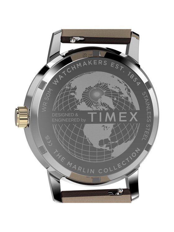 Timex Timex Zegarek TW2Y84200 Brązowy