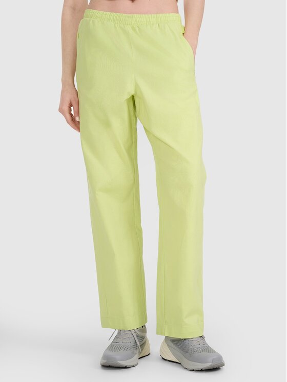 4F 4F Παντελόνι υφασμάτινο 4FRSS25TTROF1448-73S Κίτρινο Relaxed Fit