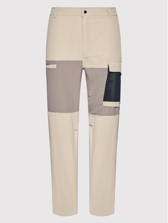 New Balance New Balance Pantaloni din material MP21502 Bej Relaxed Fit