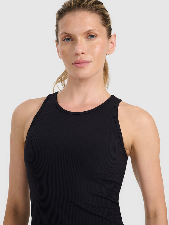 4F 4F Tank top SMART OFFICE Czarny Slim Fit