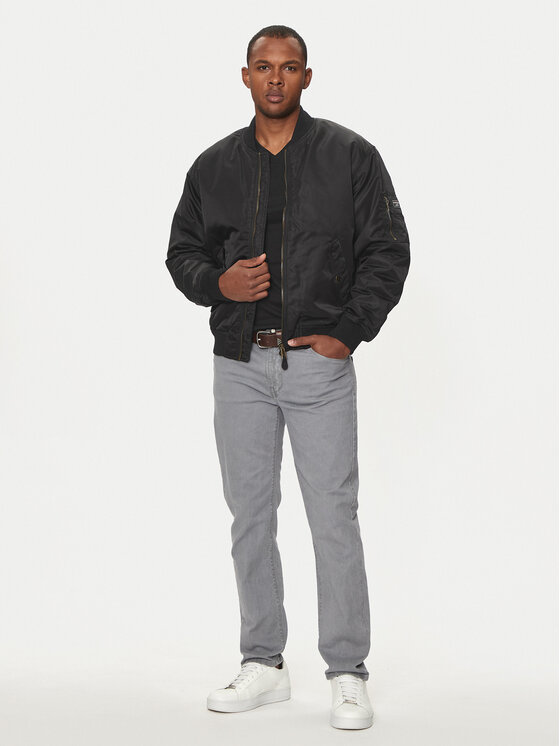 Guess Jeans Guess Jeans Μπόμπερ μπουφάν M4YL01 WG932 Μαύρο Regular Fit