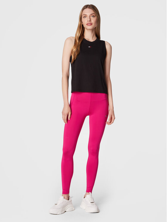 Tommy Hilfiger Tommy Hilfiger Top Mesh Core S10S101390 Černá Regular Fit