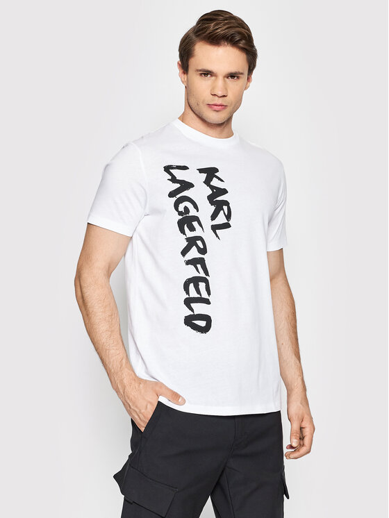 KARL LAGERFELD T-shirt Crewneck 755065 521224 Bijela Regular Fit