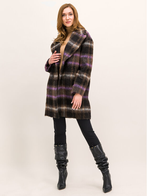 Cappotto di lana Alfa 20140219 Multicolore Regular...