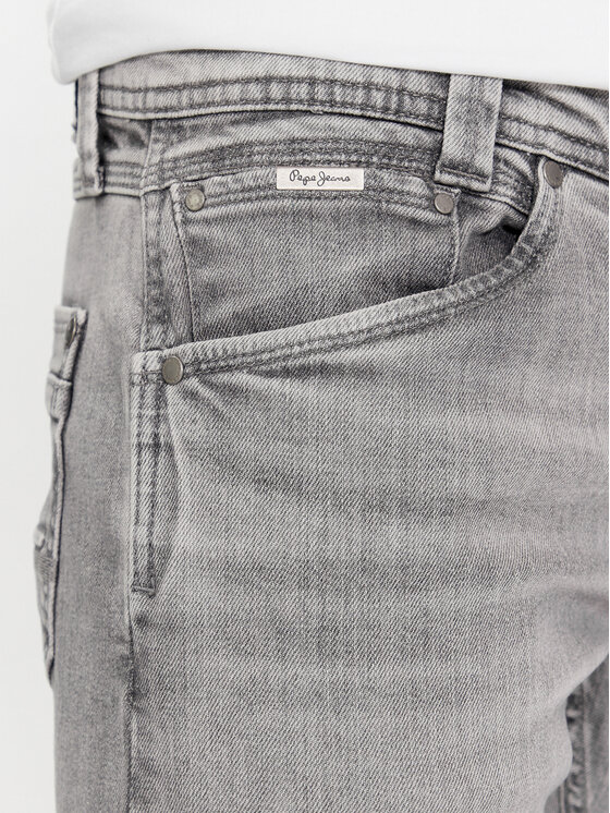 Pepe Jeans Pepe Jeans Jeansy PM207391 Szary Tapered Fit