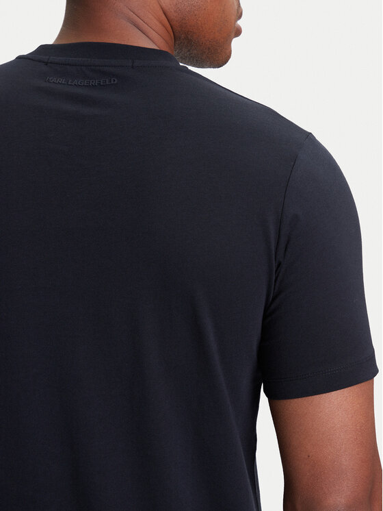 KARL LAGERFELD KARL LAGERFELD Tričko 755710 553224 Tmavomodrá Slim Fit