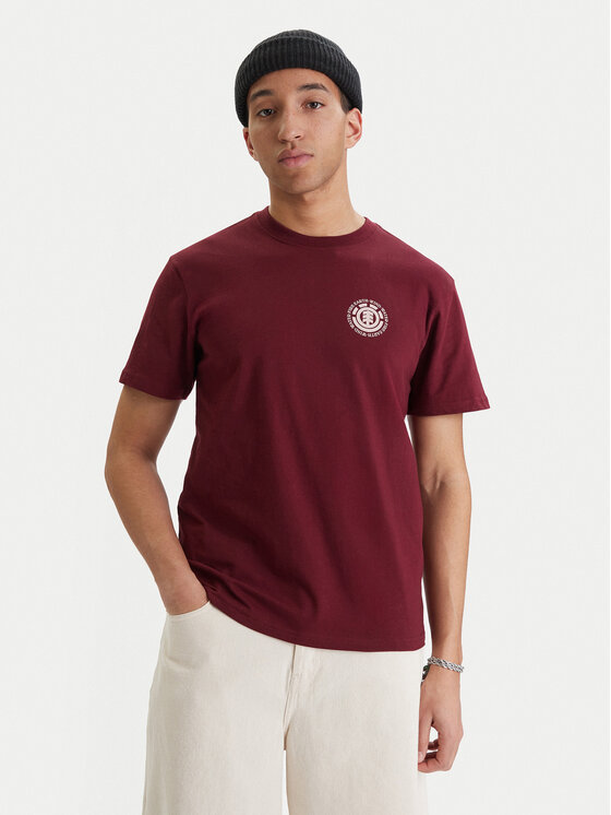 Element Element T-Shirt Seal Bp ELYZT00596 Μπορντό Regular Fit