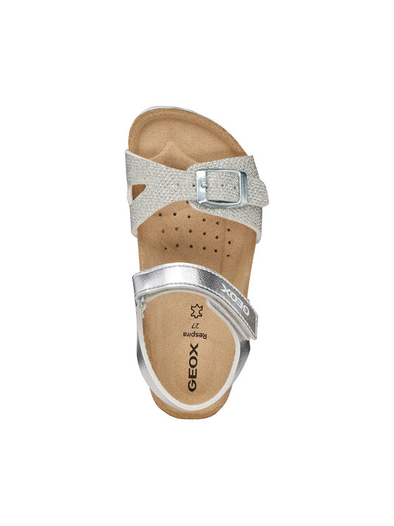Geox Geox Sandały J Adriel Girl J028MC 0BNEW C1007 S Srebrny