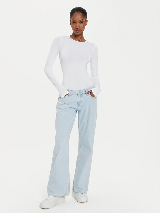 Wolford Wolford Боди Berlin 75087 Бял Slim Fit