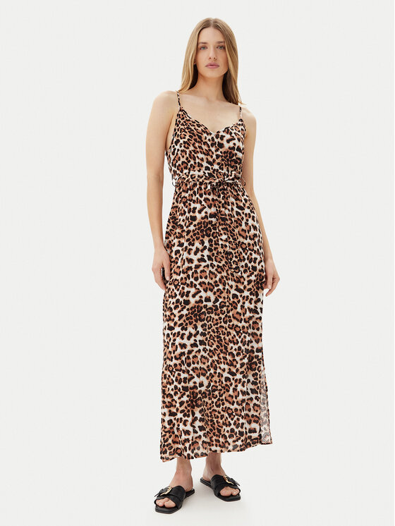 Vero Moda Vero Moda Letní šaty Easy 10307995 Hnědá Regular Fit