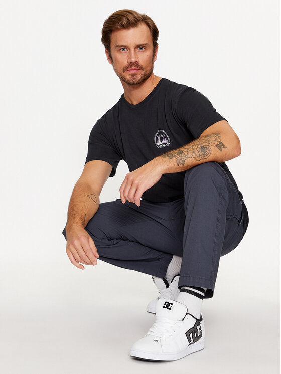 Quiksilver Quiksilver T-särk Cleancircle EQYZT07491 Must Regular Fit