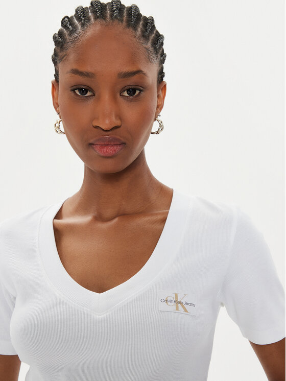 Calvin Klein Jeans Calvin Klein Jeans T-Shirt J20J223274 Weiß Regular Fit