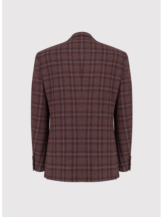 Pako Lorente Pako Lorente Marynarka P26WF-3X-017 Bordowy Straight Fit