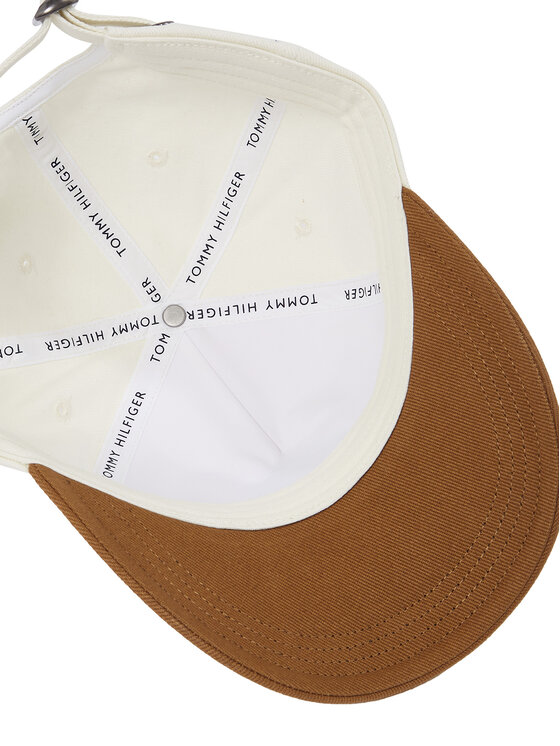 Tommy Hilfiger Tommy Hilfiger Καπέλο Jockey Th Seasonal Preppy Logo Cap AM0AM13161 Εκρού