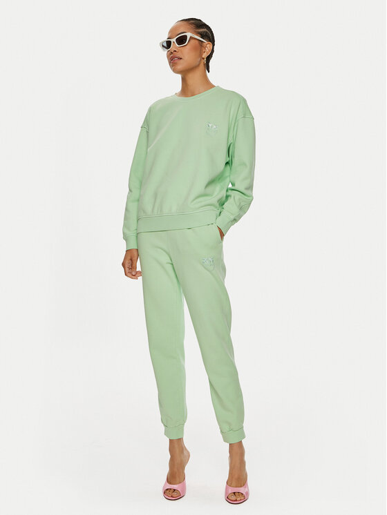 PINKO Pinko Spodnie dresowe Carico 100371 A21P Zielony Regular Fit