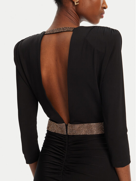 Babylon Babylon Večernja haljina S00862 Crna Regular Fit
