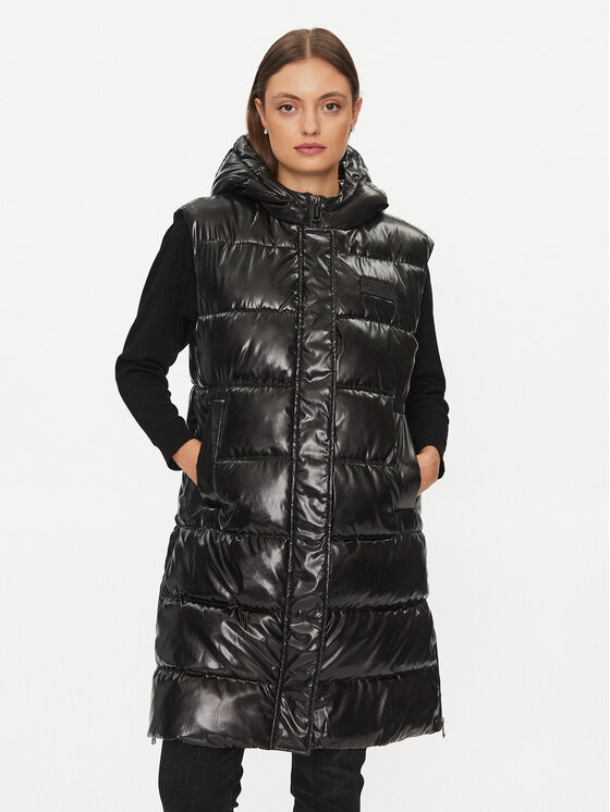 Guess Telovnik W3BN73 WFAB2 Črna Regular Fit