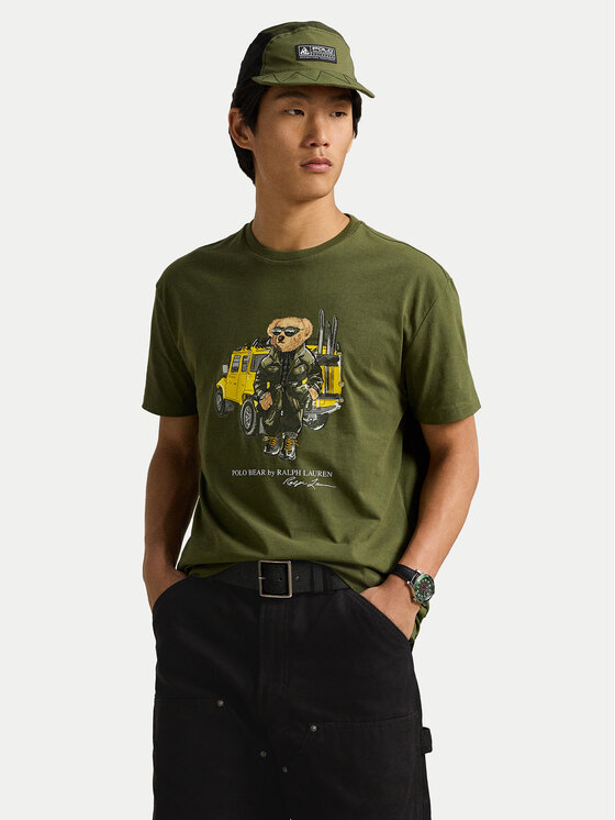 T-Shirt Polo Ralph Lauren, Velikost:XL, Barva: Zelená, 710854497042