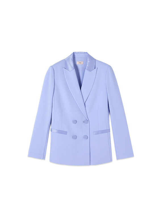 Oltre Oltre Giacca di transizione Q782R104615N004 Turchese Slim Fit