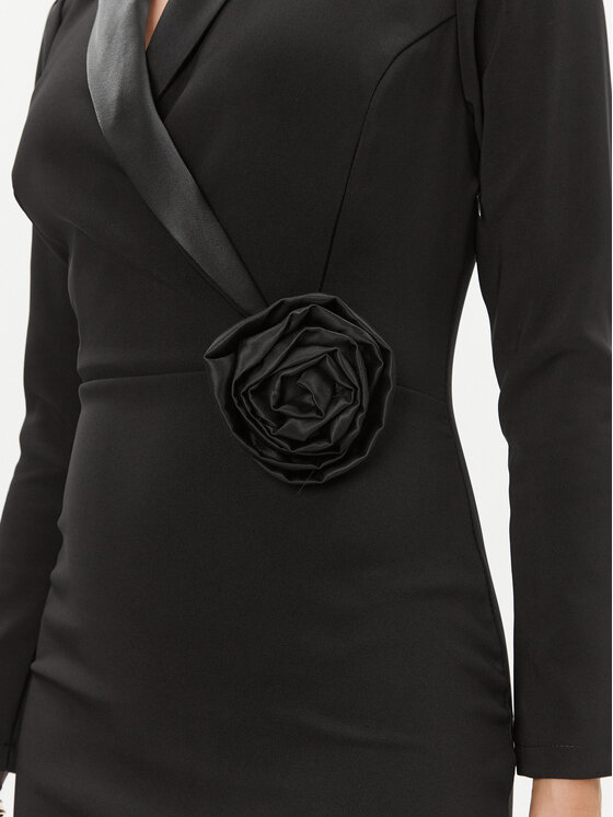 Rinascimento Rinascimento Abito da cocktail CFC0019220002 Nero Regular Fit