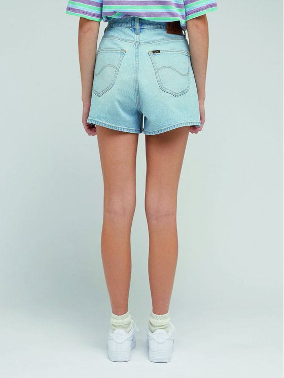 Lee Lee Szorty jeansowe Carol L37CHGB33 112330588 Błękitny Regular Fit
