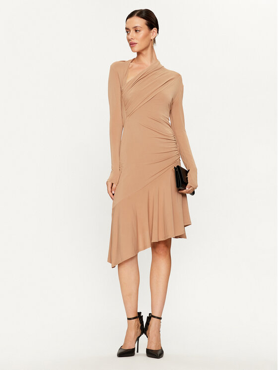 PINKO Pinko Abito da cocktail Babar 102488 A1BQ Beige Slim Fit