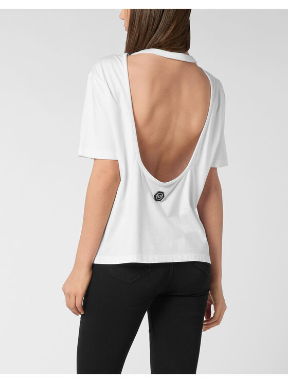 PHILIPP PLEIN PHILIPP PLEIN T-Shirt 23597 Bílá Over Fit