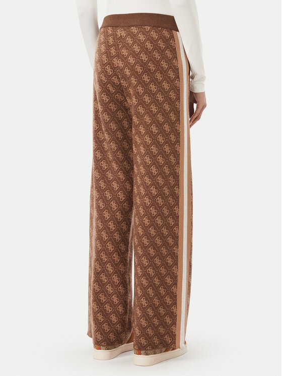 Guess Guess Плетени панталони V6BB01 Z1483 Кафяв Regular Fit