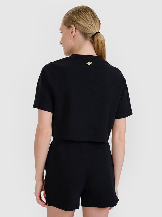 4F 4F T-shirt 4FWSS25TTSHF1977-20S Nero Regular Fit